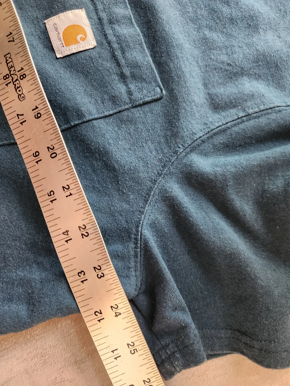 Carhartt Men’s Blue Pocket Logo Short-Sleeve T-Shirt